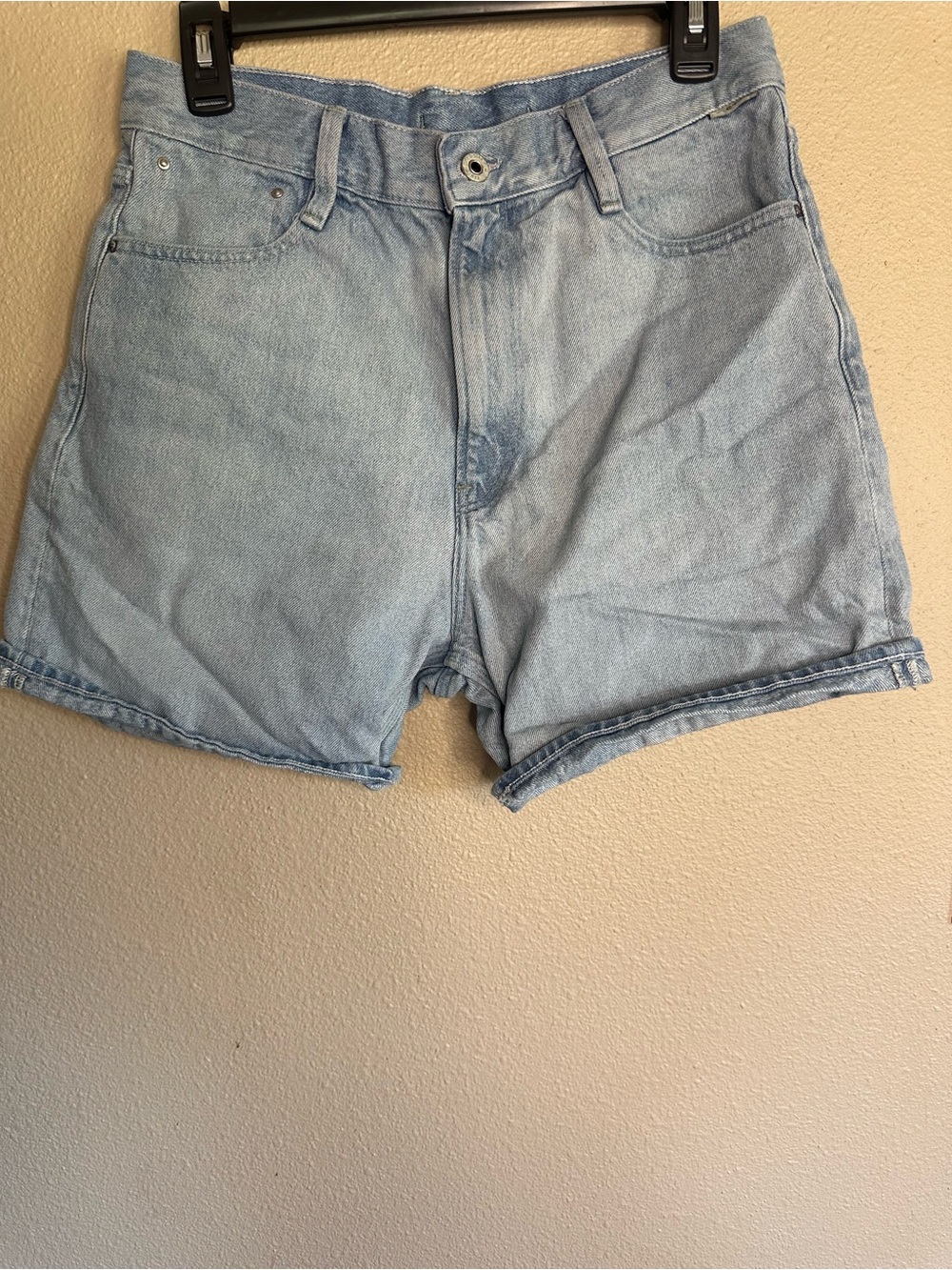 G-Star Light Blue Denim Women's Shorts - Tedie ultra high
